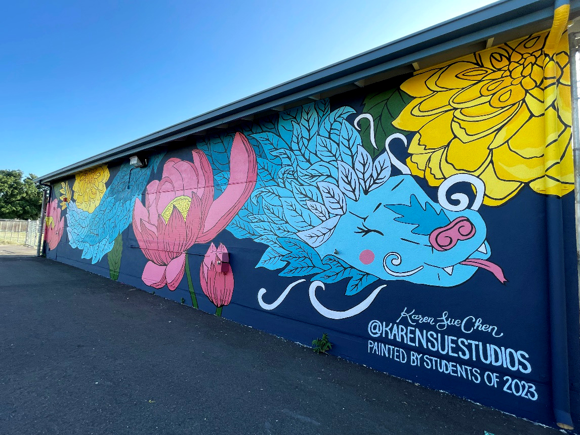 Mural created through $1.75M Clean California local grant